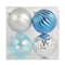 Assorted 4 Pack 4.7" Blue & Silver Shatterproof Ball Ornaments, 1pc. by Ashland®